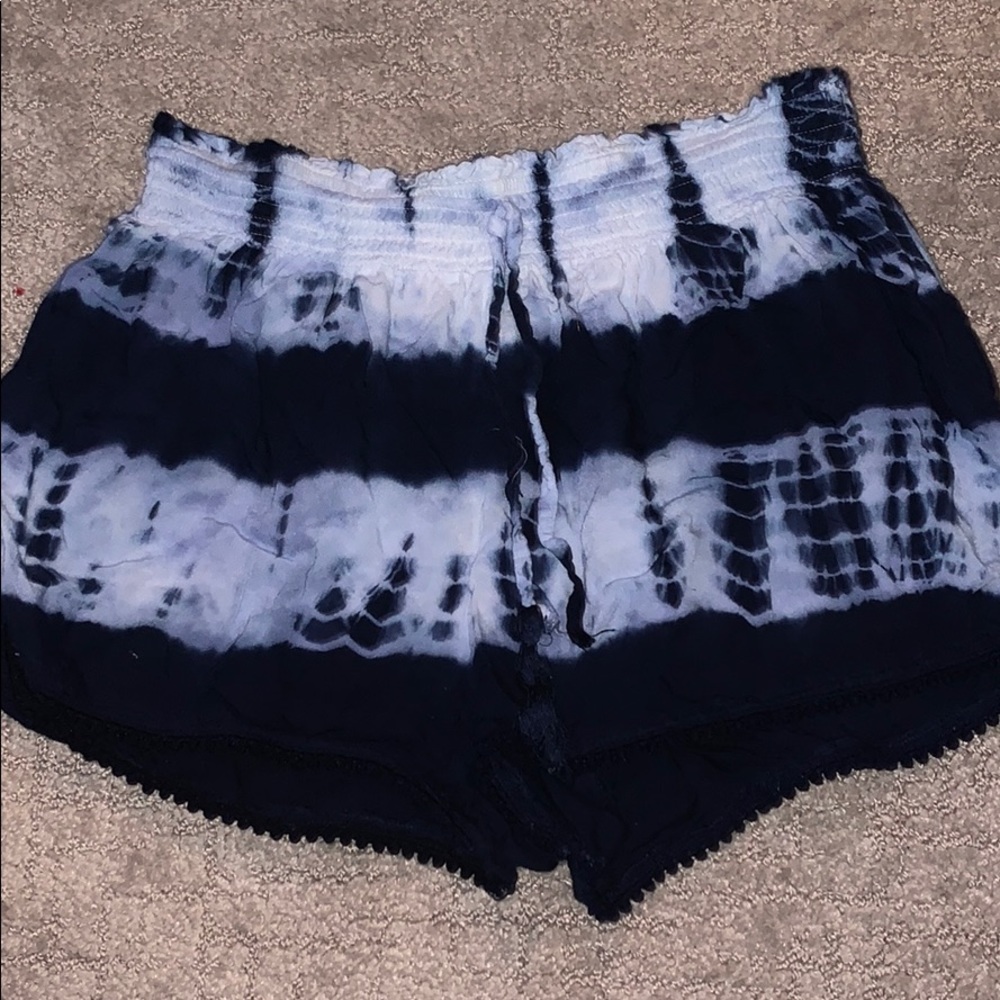 Navy and white shorts